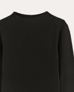 Everlane Tees|Long Sleeve Tees*The Luxe Rib Funnel-Neck Tee