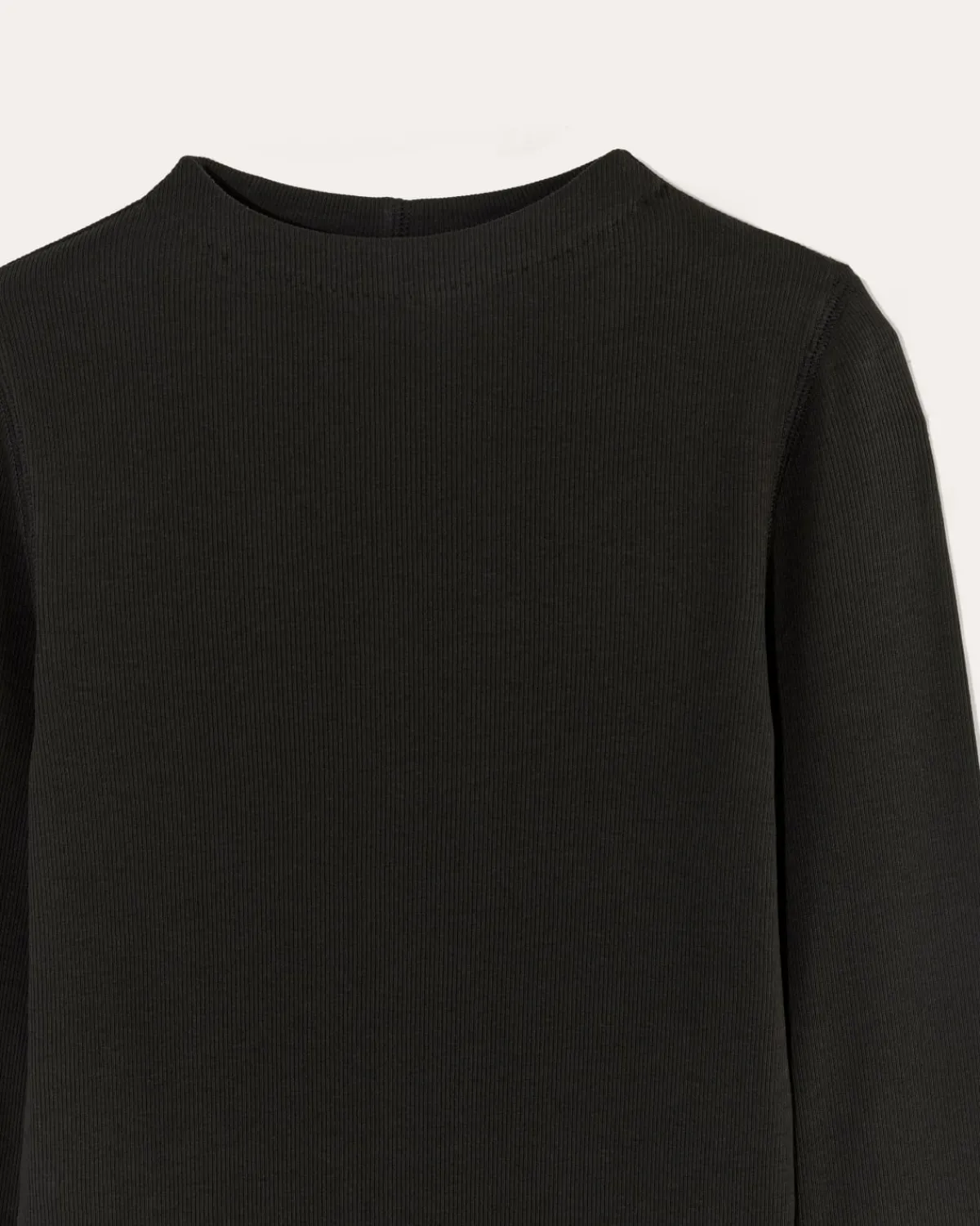 Everlane Tees|Long Sleeve Tees*The Luxe Rib Funnel-Neck Tee
