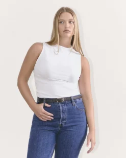 Everlane Tees|Tank Tops*The Luxe Rib Funnel-Neck Tank
