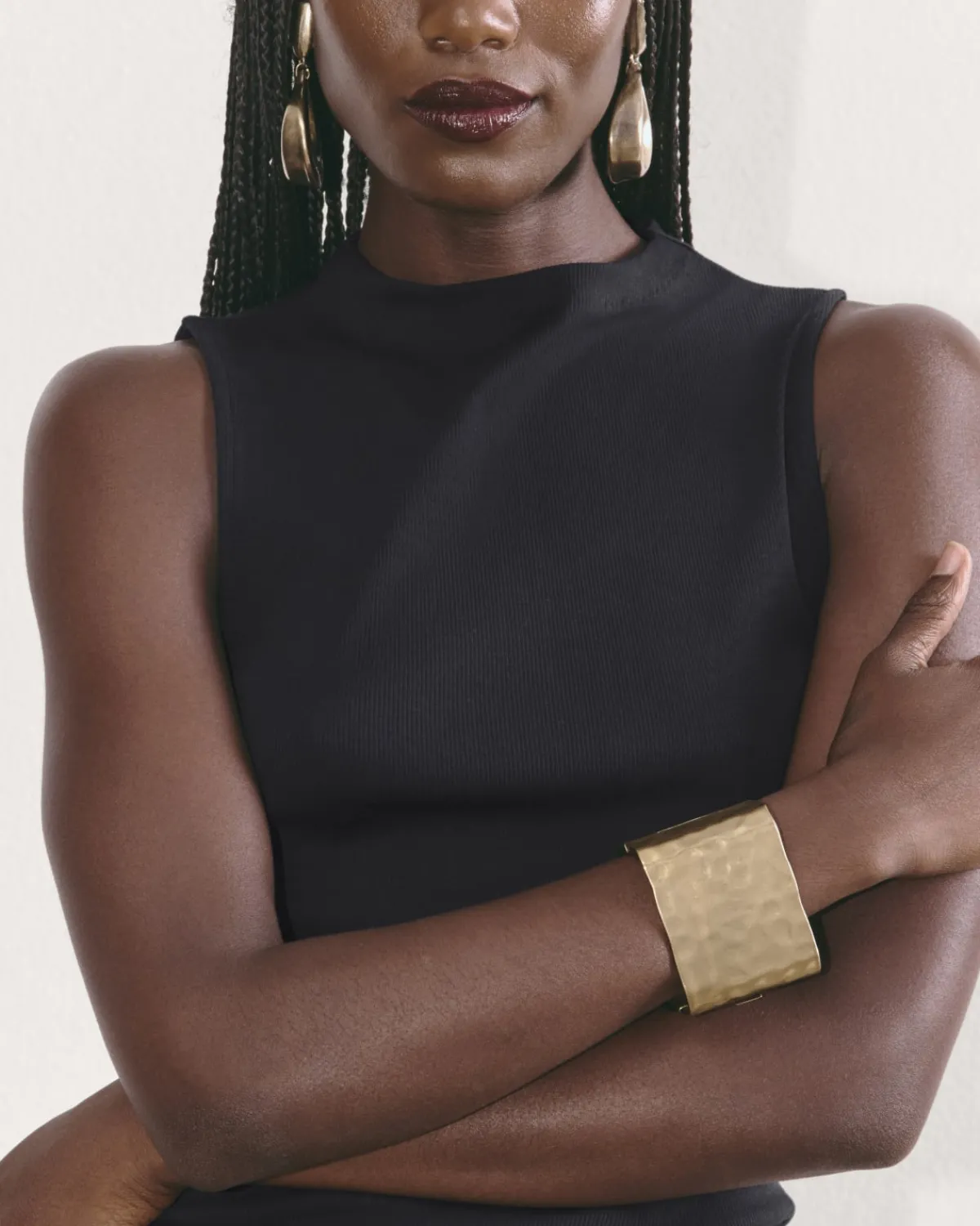 Everlane Tees|Tank Tops*The Luxe Rib Funnel-Neck Tank
