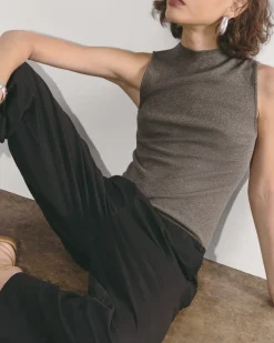Everlane Tees|Tank Tops*The Luxe Rib Funnel-Neck Tank