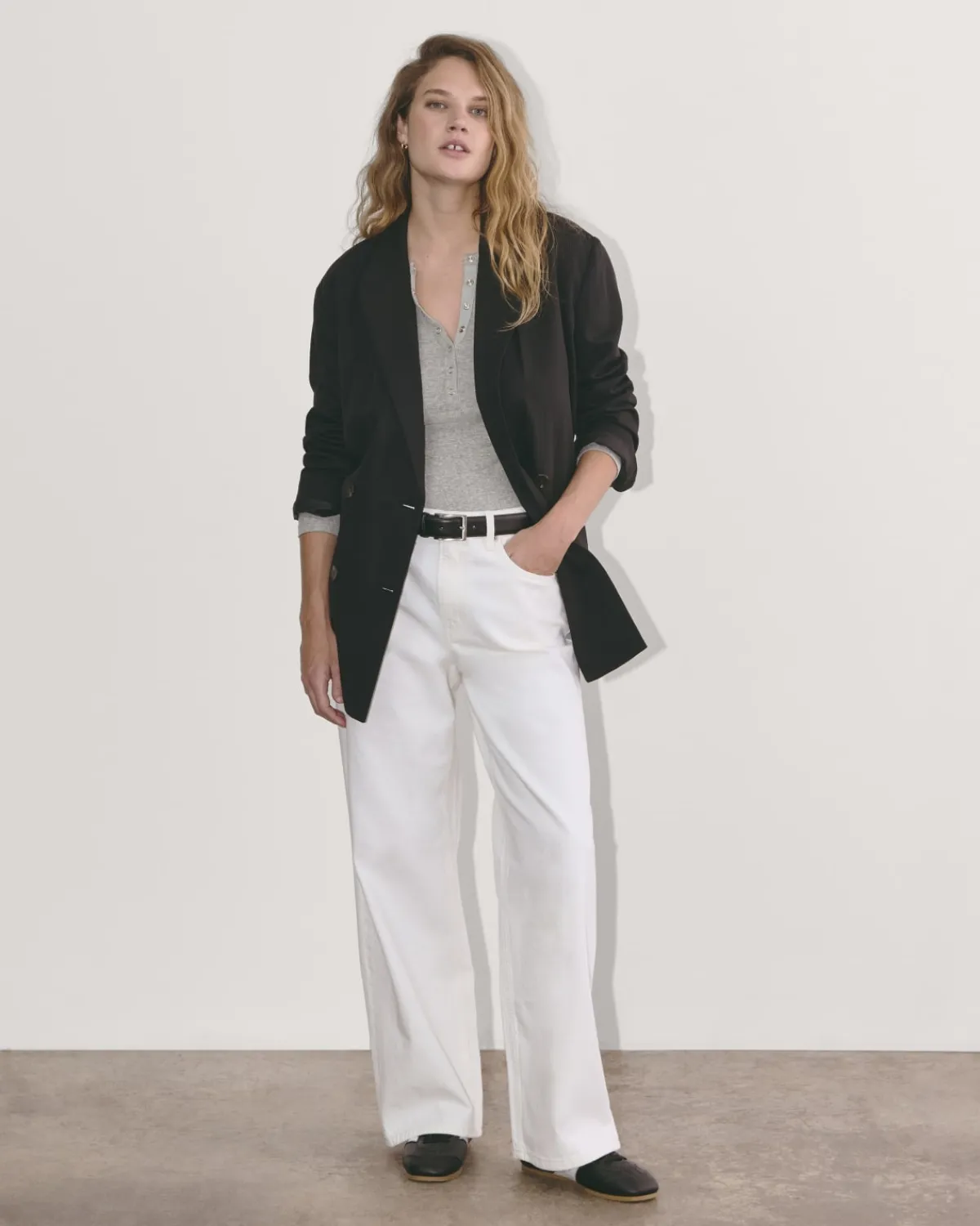 Everlane Tees|Long Sleeve Tees*The Luxe Rib Henley