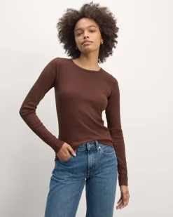 Everlane Tops|Tees*The Luxe Rib Long-Sleeve Crew