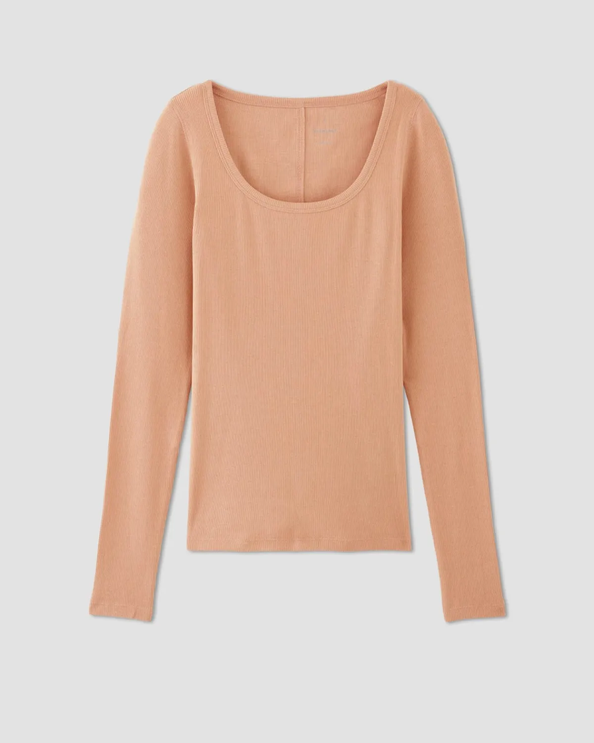 Everlane Tees|Long Sleeve Tees*The Luxe Rib Long-Sleeve Scoop-Neck Tee