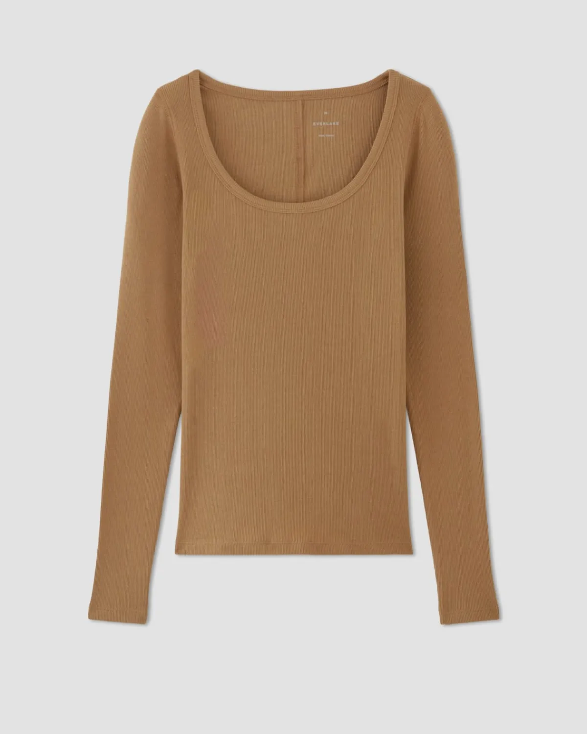 Everlane Tees|Long Sleeve Tees*The Luxe Rib Long-Sleeve Scoop-Neck Tee