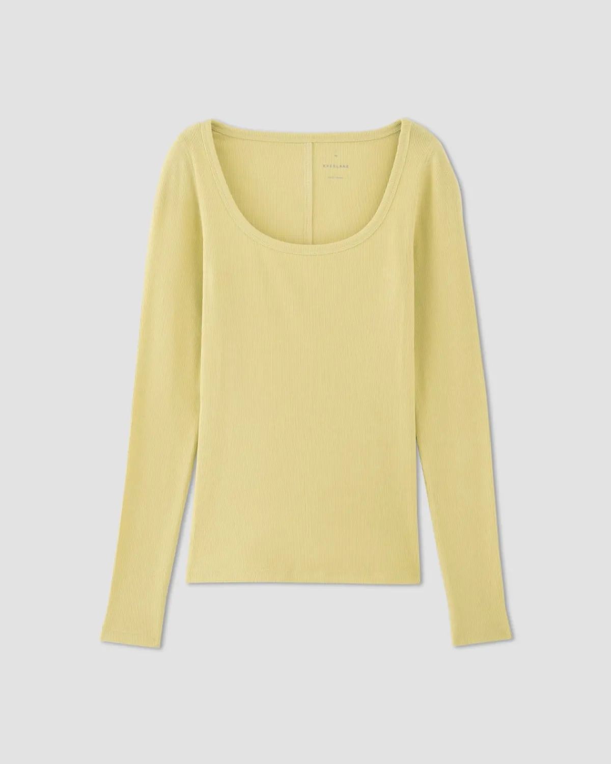 Everlane Tees|Long Sleeve Tees*The Luxe Rib Long-Sleeve Scoop-Neck Tee