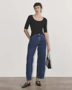 Everlane Tees|Short Sleeve Tees*The Luxe Rib Scoop-Neck Tee