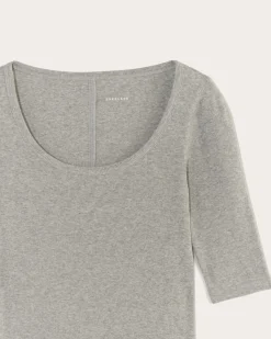 Everlane Tees|Short Sleeve Tees*The Luxe Rib Scoop-Neck Tee