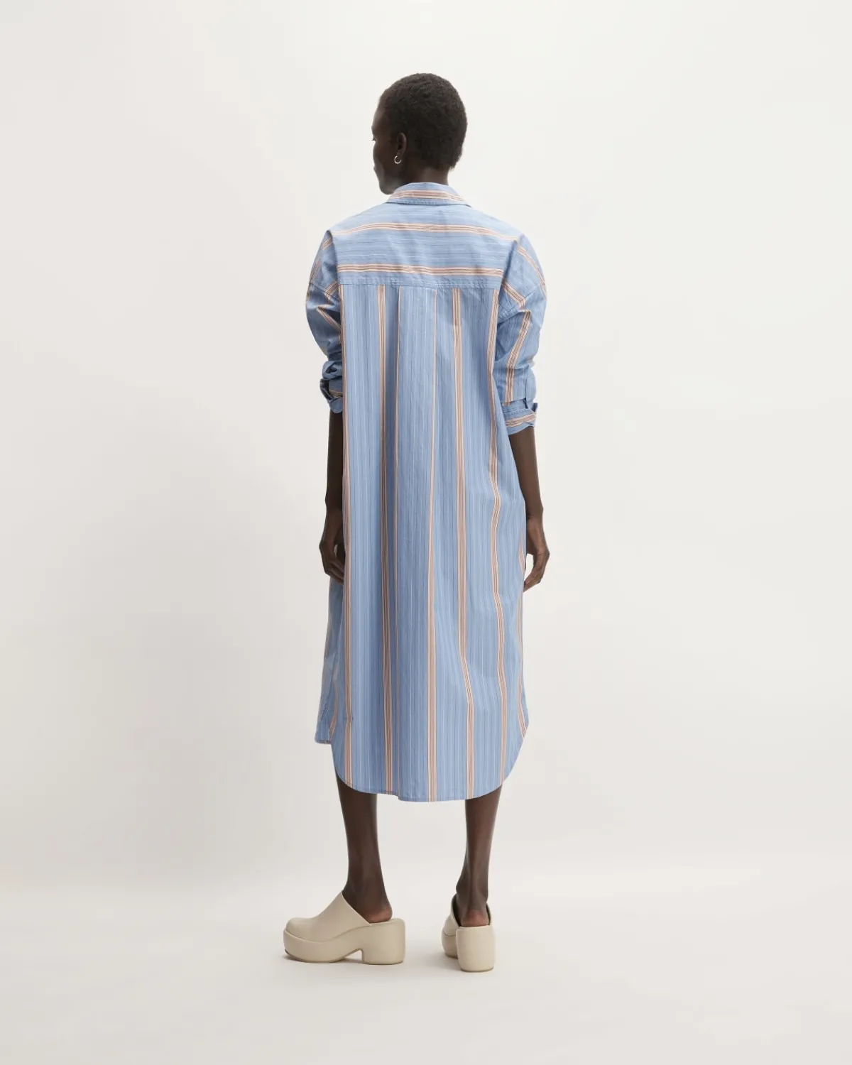 Everlane Dresses*The Midi Cotton Shirt Dress Parisian Blue / Black / Rusted Red / Bone