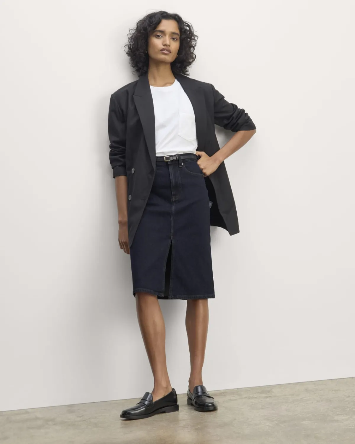 Everlane Shorts & Skirts|Jeans*The Mid-Way Skirt Deep Atlantic