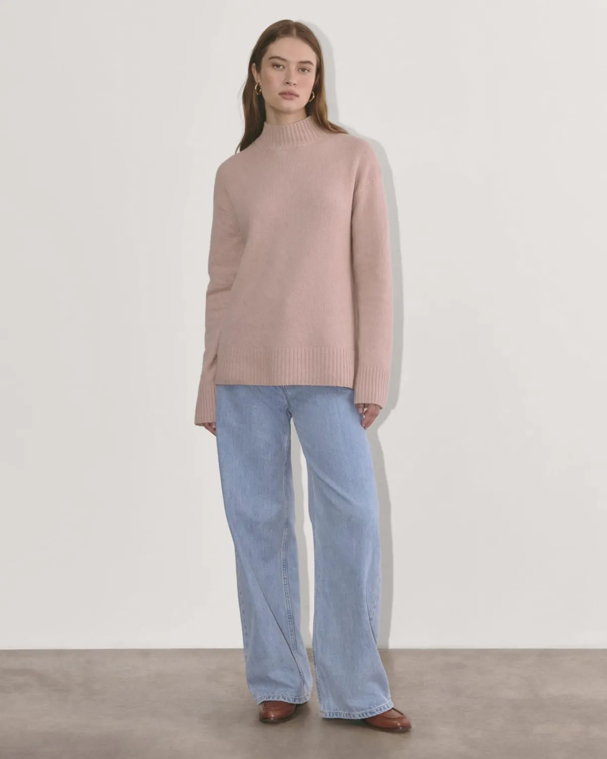 Everlane Sweaters*The Mockneck Sweater in Plush Cotton