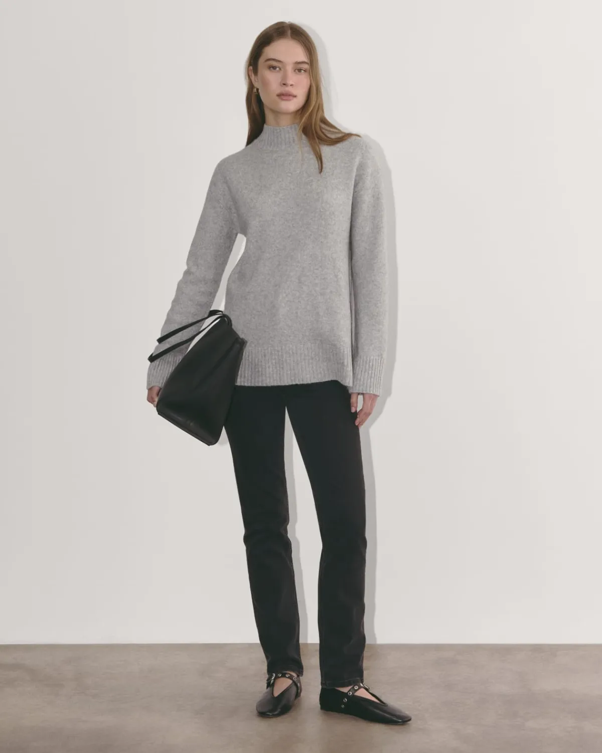 Everlane Sweaters*The Mockneck Sweater in Plush Cotton