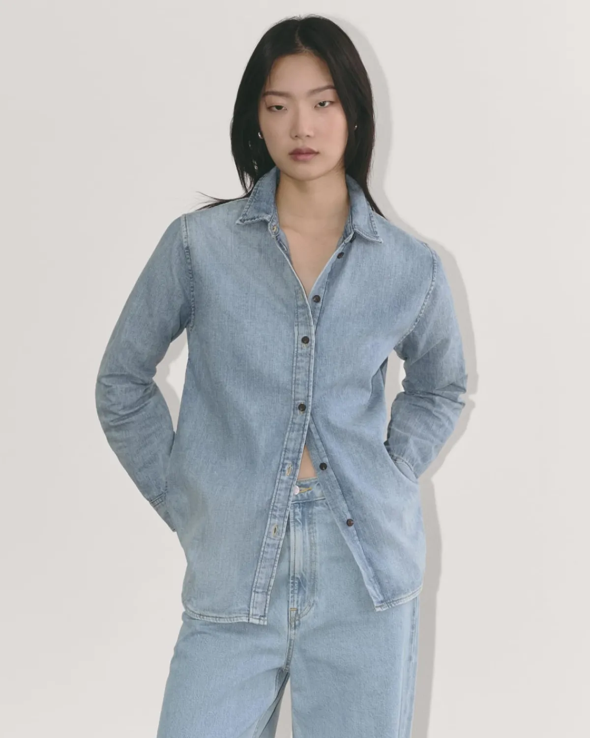 Everlane Jeans|Denim Shirts & Jackets*The Must-Have Shirt in Denim Dark Indigo