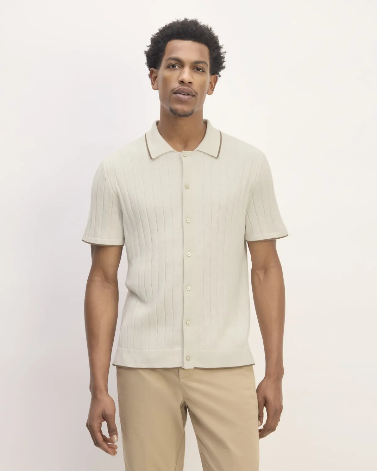 Everlane Sweaters|Turtleneck Sweaters*The No-Sweat Button-Down Polo Heathered Canvas