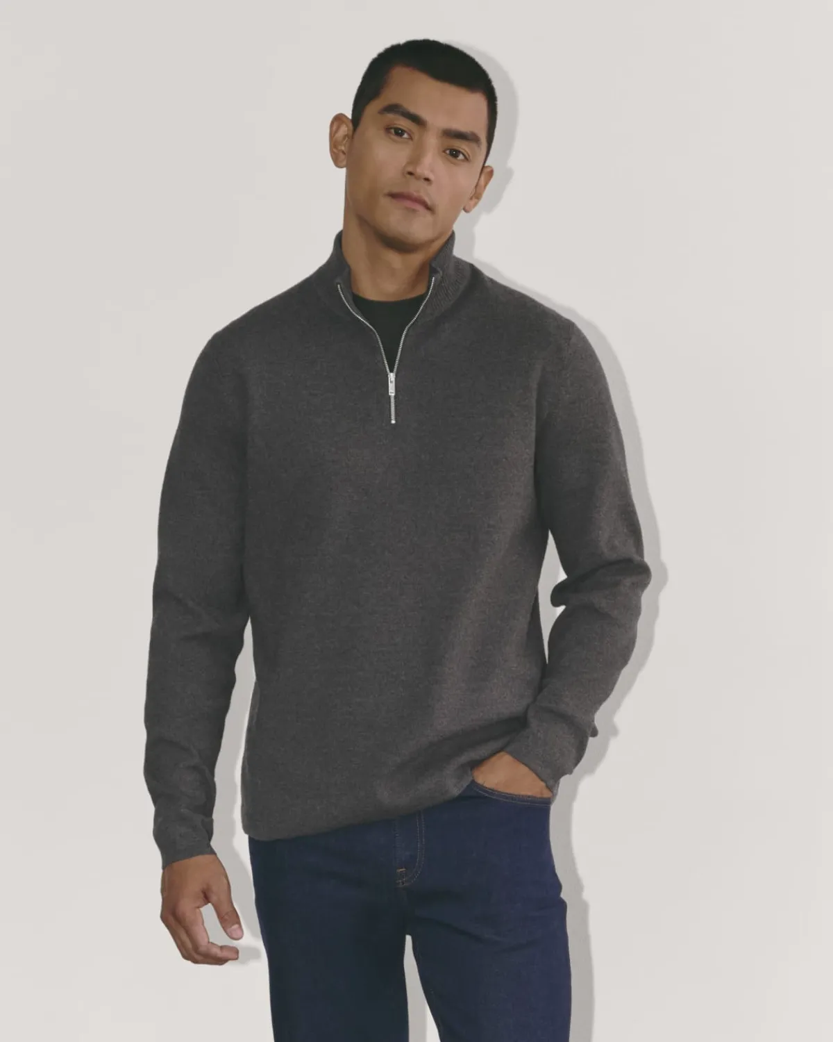 Everlane Sweaters|Turtleneck Sweaters*The No-Sweat Quarter-Zip