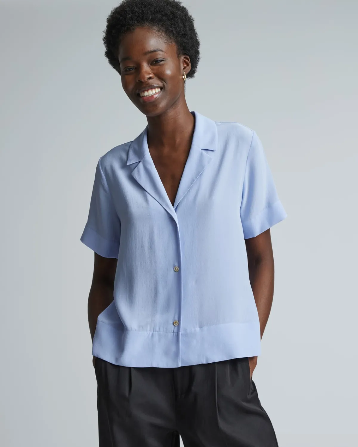 Everlane Tops*The Notch Shirt in Washable Silk