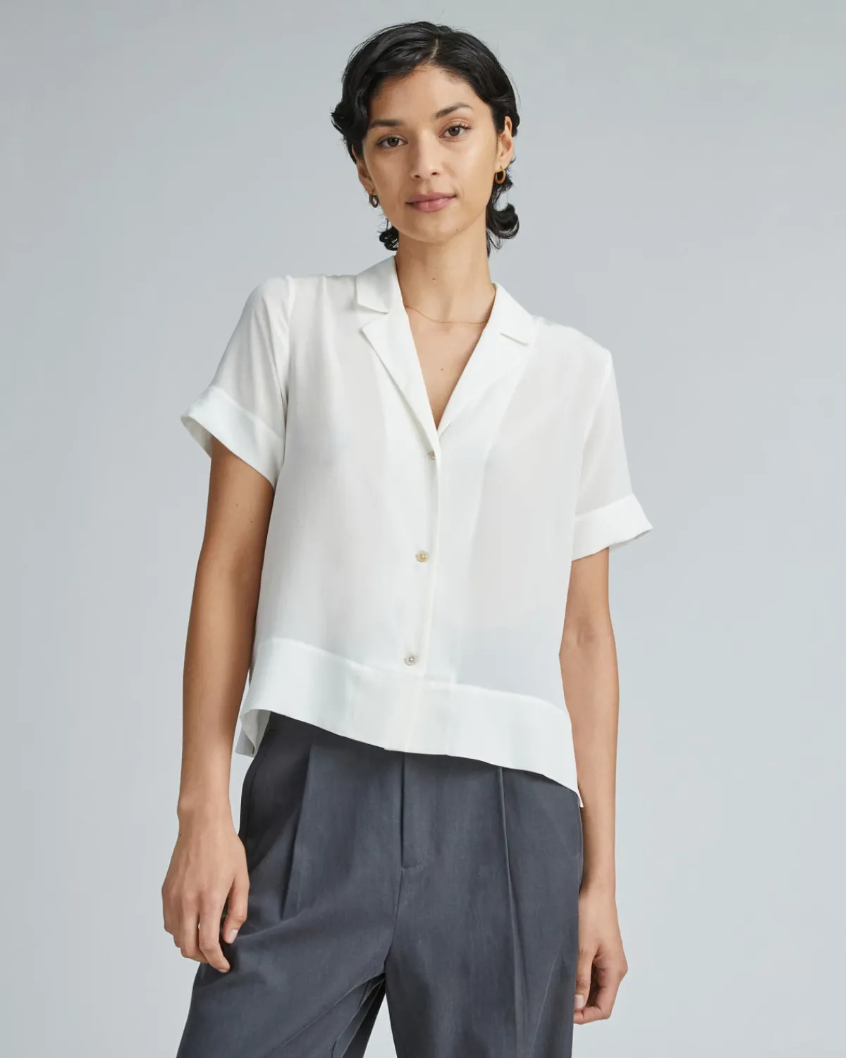 Everlane Tops*The Notch Shirt in Washable Silk