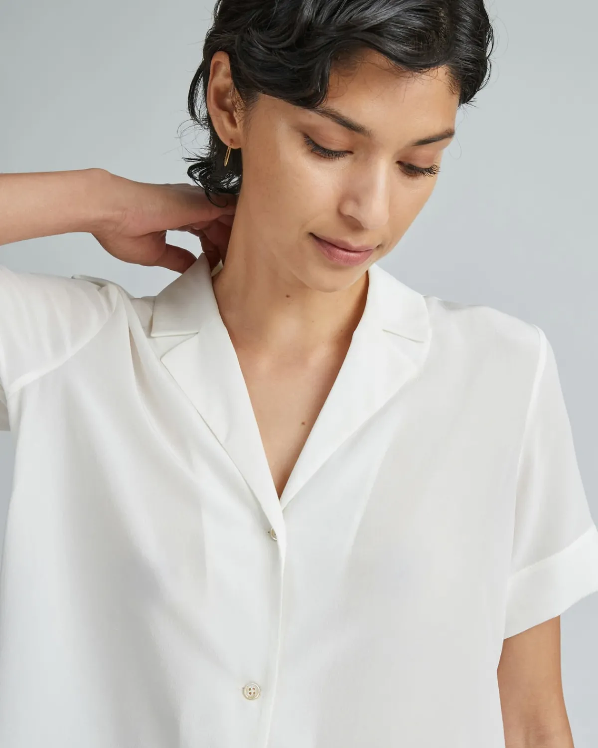 Everlane Tops*The Notch Shirt in Washable Silk
