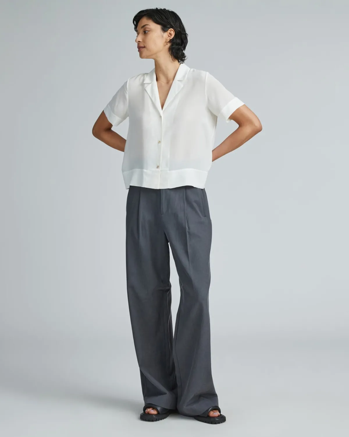 Everlane Tops*The Notch Shirt in Washable Silk