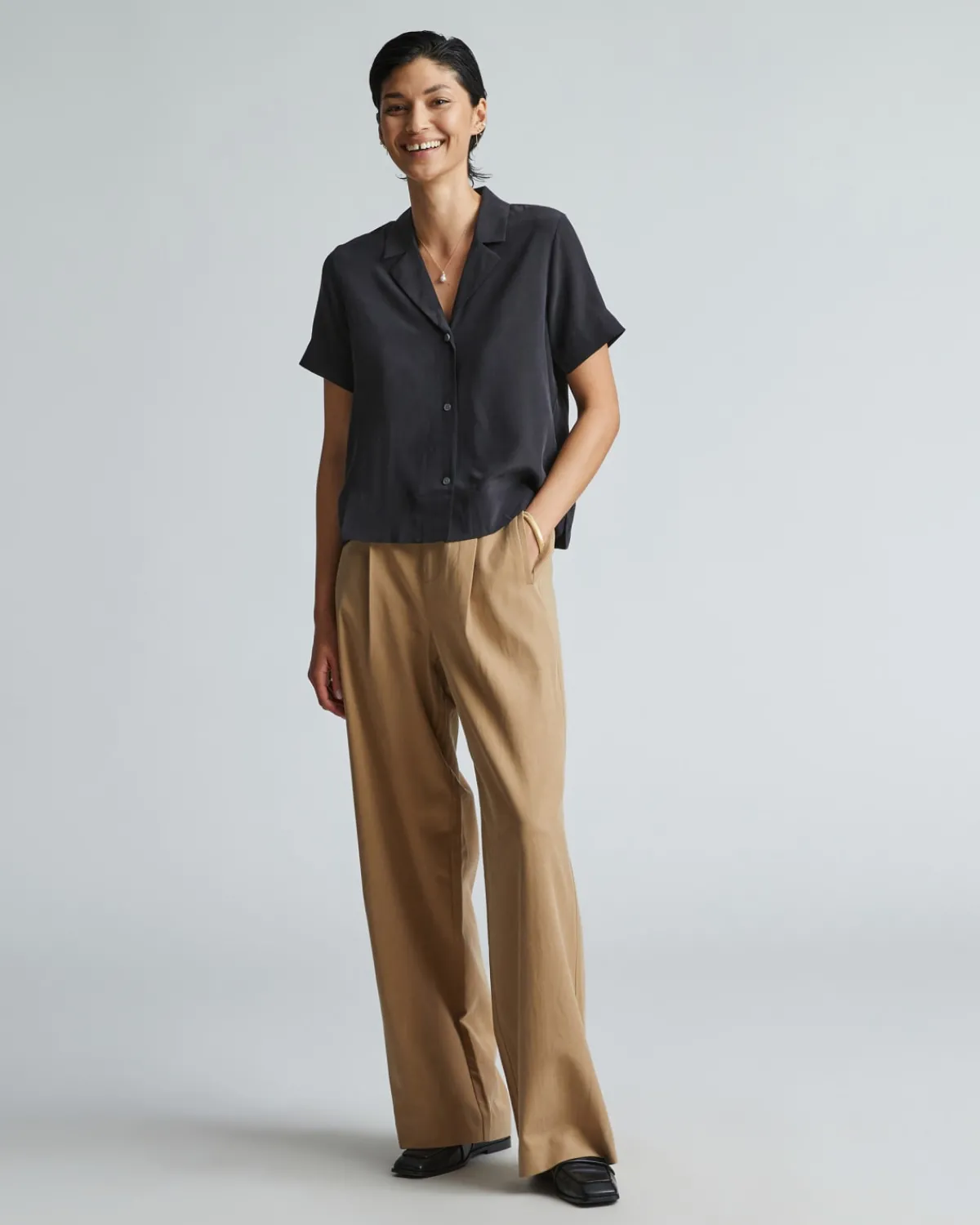 Everlane Tops*The Notch Shirt in Washable Silk