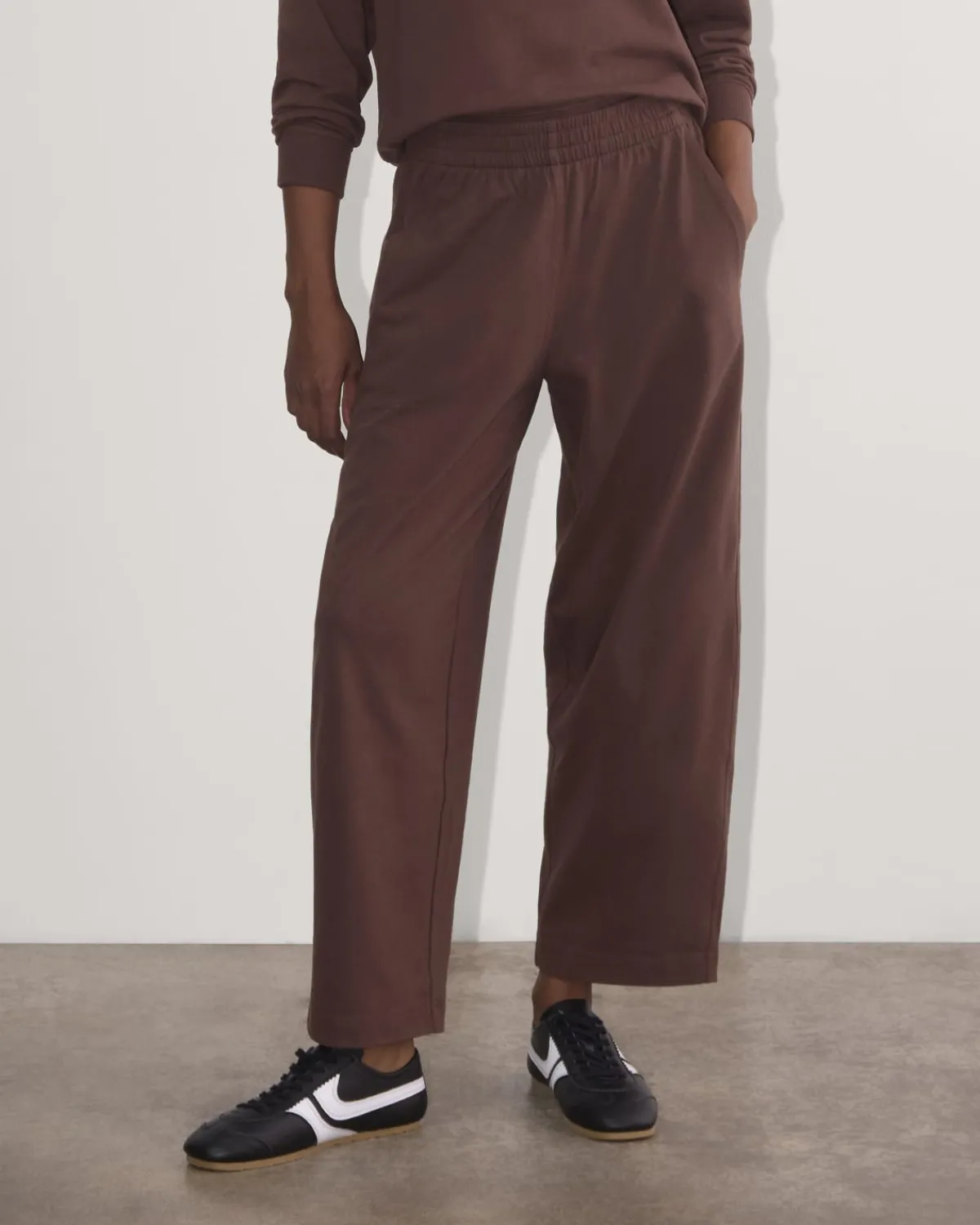 Everlane Loungewear|Pants*The Off-Duty Barrel Pant Dark Mahogany