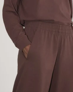 Everlane Loungewear|Pants*The Off-Duty Barrel Pant Dark Mahogany