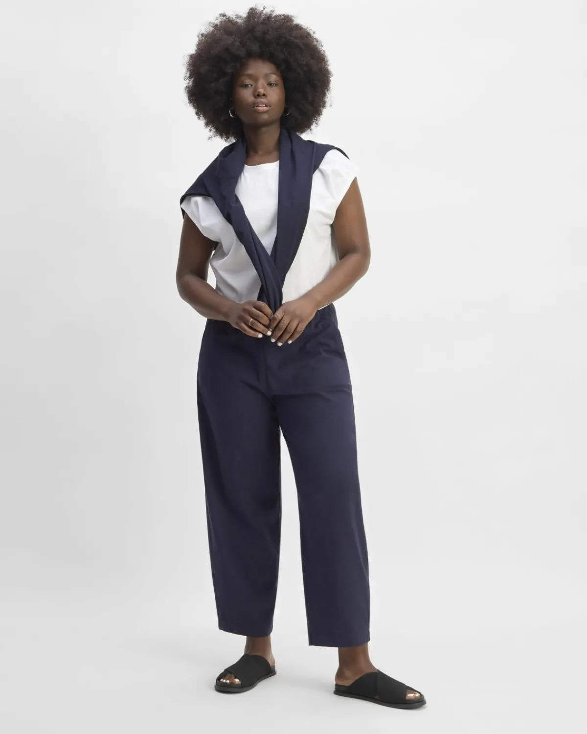Everlane Loungewear|Pants*The Off-Duty Barrel Pant Dark Mahogany