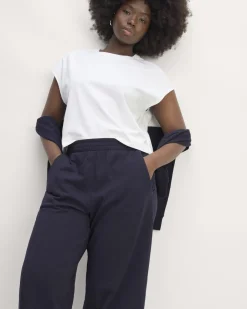 Everlane Loungewear|Pants*The Off-Duty Barrel Pant Dark Mahogany