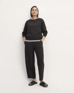 Everlane Loungewear|Pants*The Off-Duty Barrel Pant Dark Mahogany