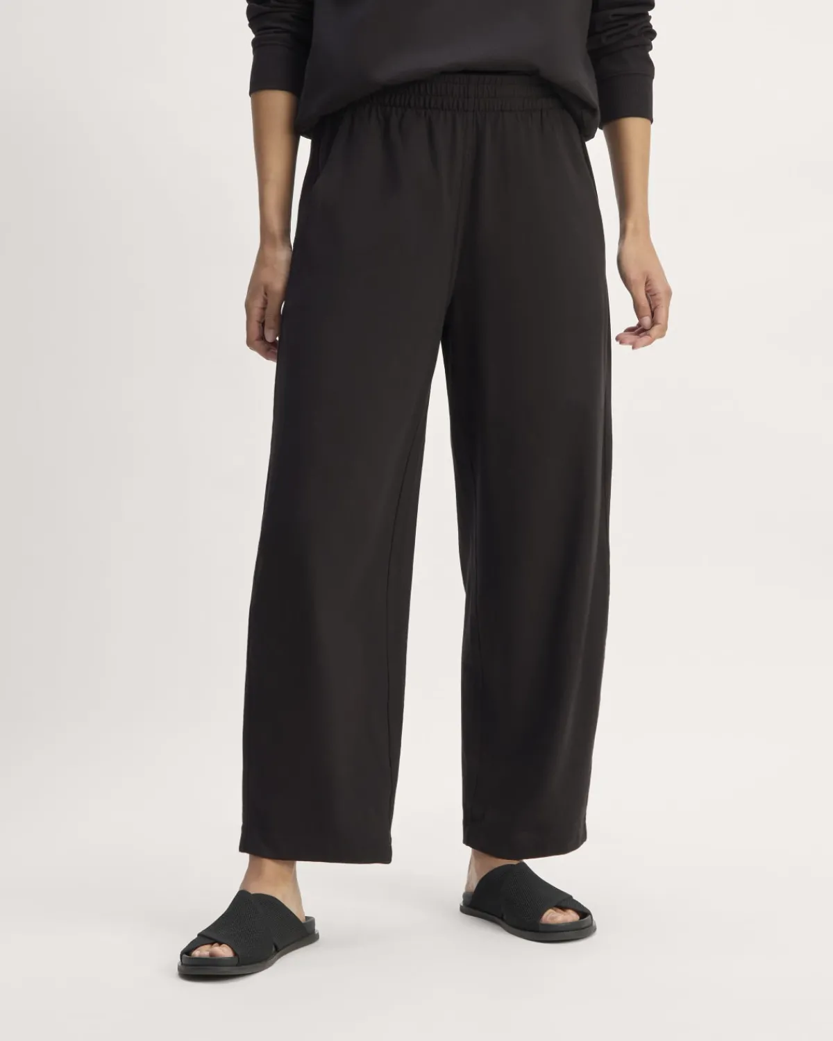 Everlane Loungewear|Pants*The Off-Duty Barrel Pant Dark Mahogany