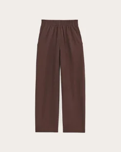 Everlane Loungewear|Pants*The Off-Duty Barrel Pant Dark Mahogany