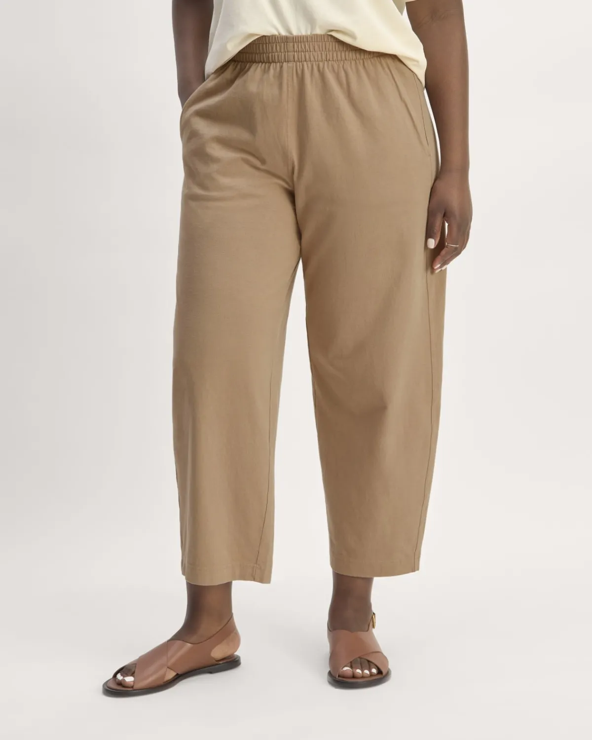 Everlane Loungewear|Pants*The Off-Duty Barrel Pant Dark Mahogany