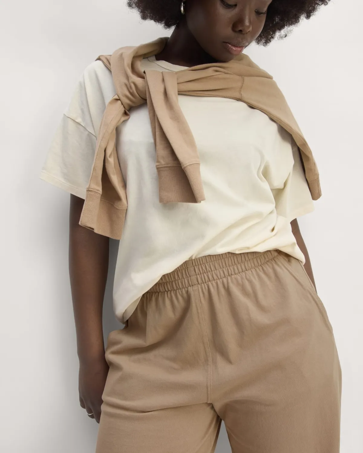 Everlane Loungewear|Pants*The Off-Duty Barrel Pant Dark Mahogany