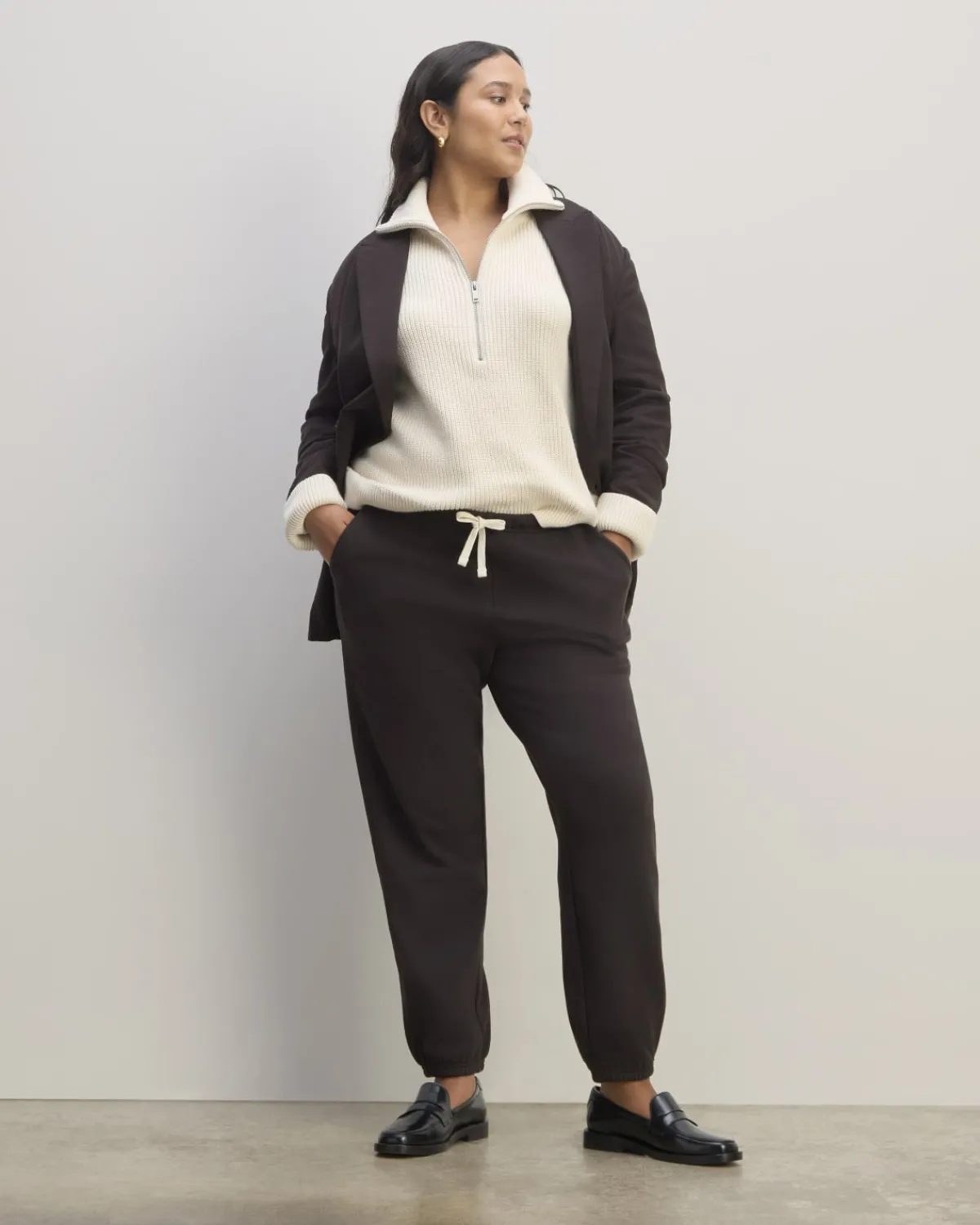 Everlane Loungewear|Tees*The Off-Duty Jogger White