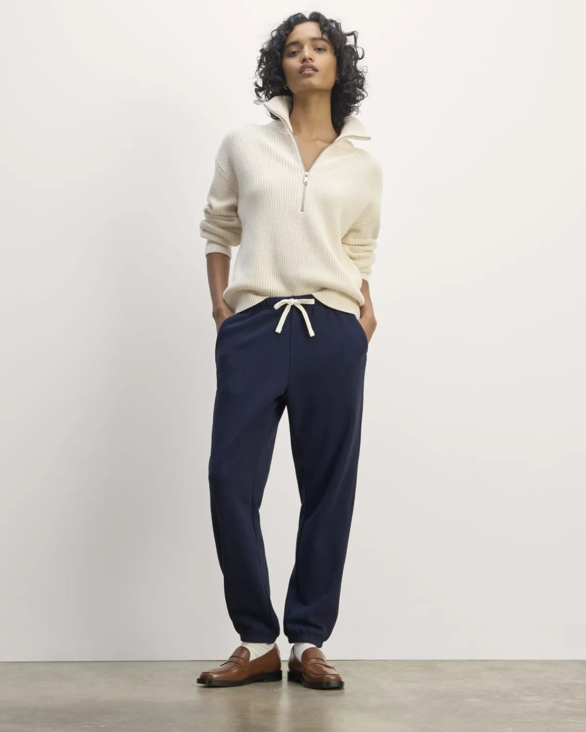 Everlane Loungewear|Tees*The Off-Duty Jogger White