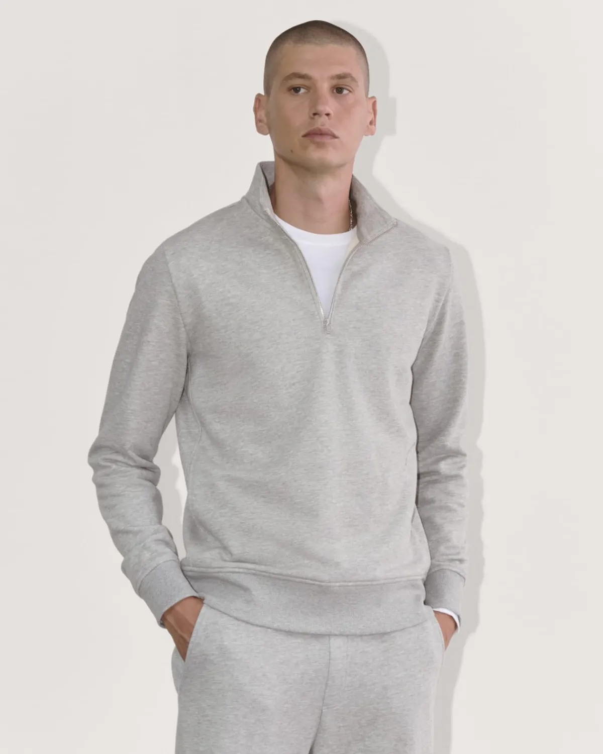 Everlane Shirts|Long Sleeve Shirts*The Off-Duty Terry Quarter-Zip