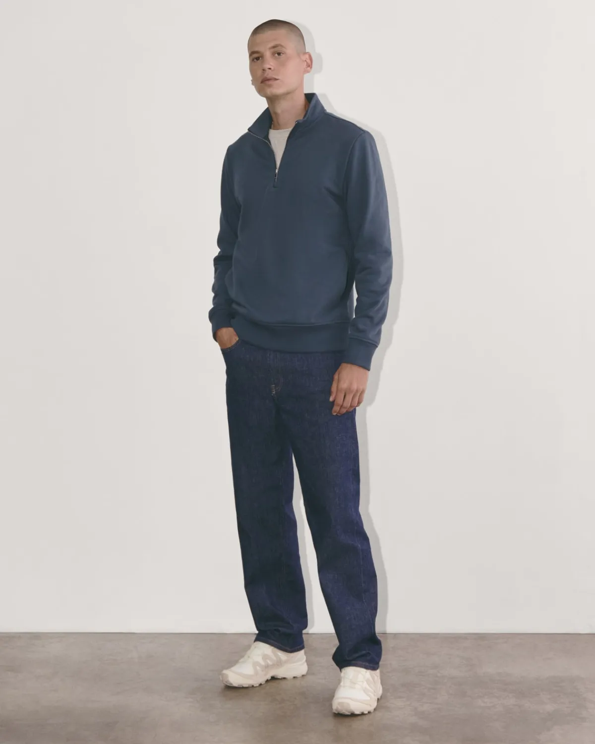 Everlane Shirts|Long Sleeve Shirts*The Off-Duty Terry Quarter-Zip