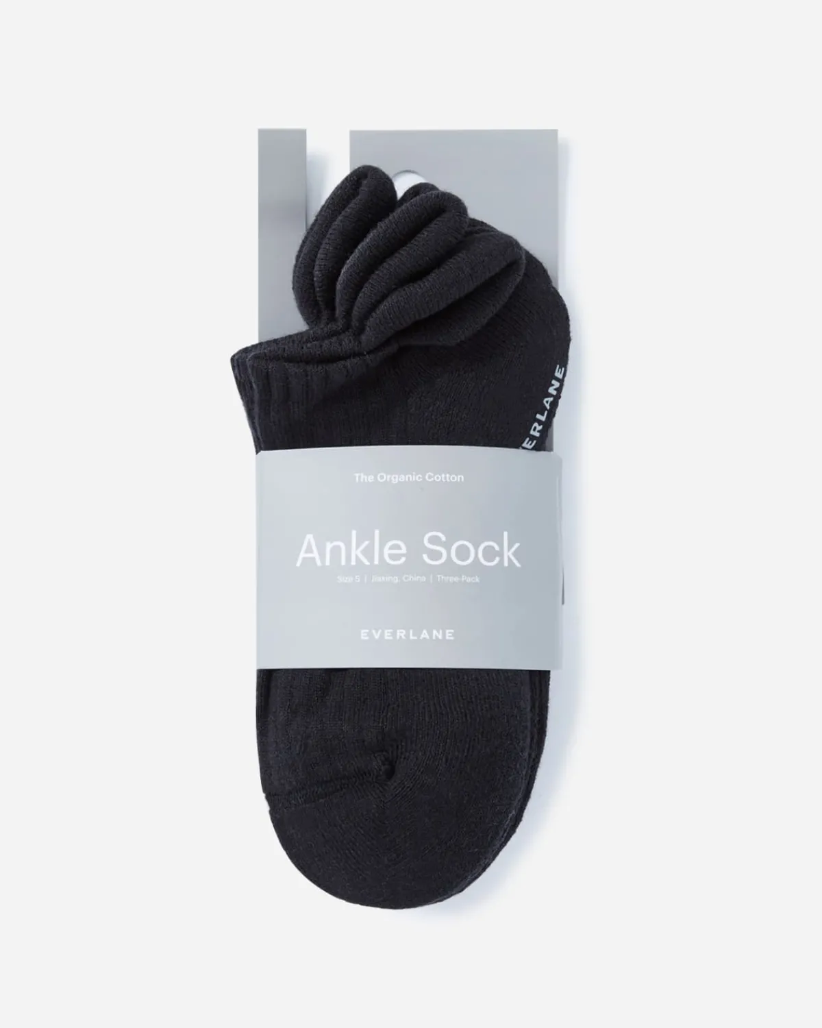 Everlane Accessories|Loungewear*The Organic Cotton Ankle Sock 3-Pack Black