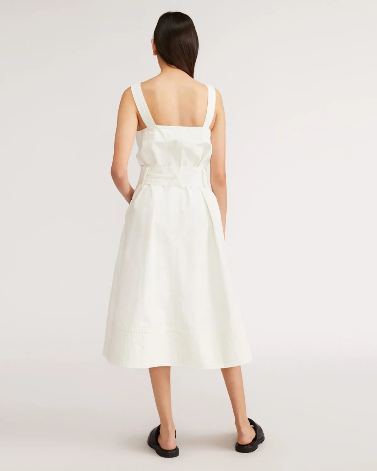 Everlane Dresses*The Organic Cotton Herring Dress Bone