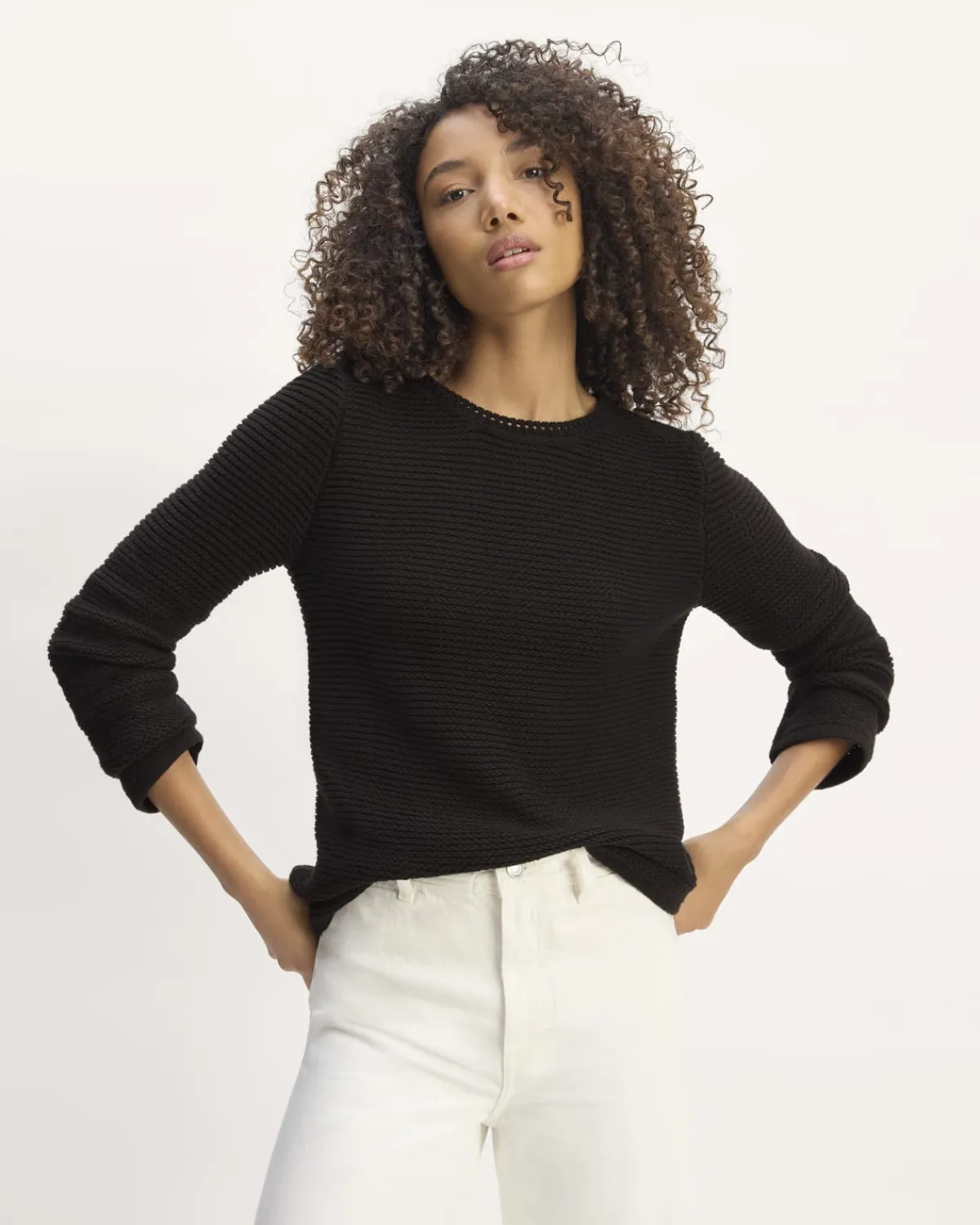 Everlane Sweaters|Crew Sweaters*The Organic Cotton Open-Stitch Crew