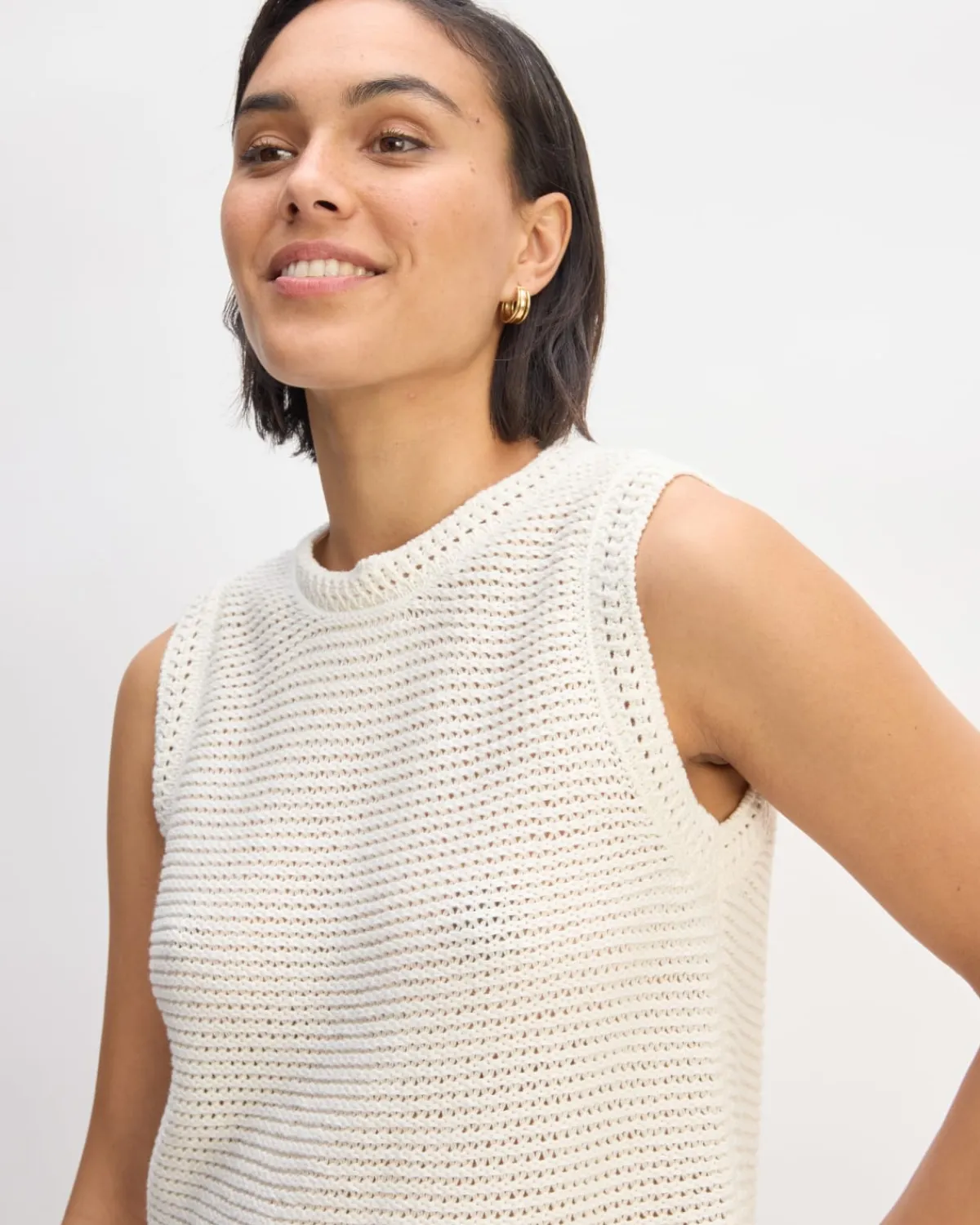 Everlane Sweaters*The Organic Cotton Open-Stitch Tank