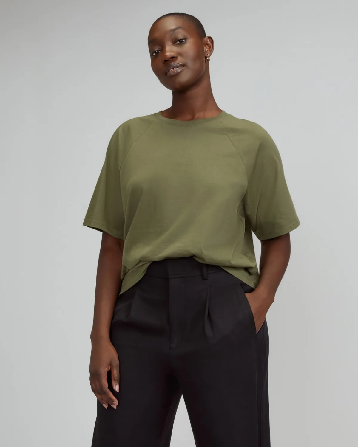 Everlane Tees|Short Sleeve Tees*The Organic Cotton Raglan Tee Kalamata