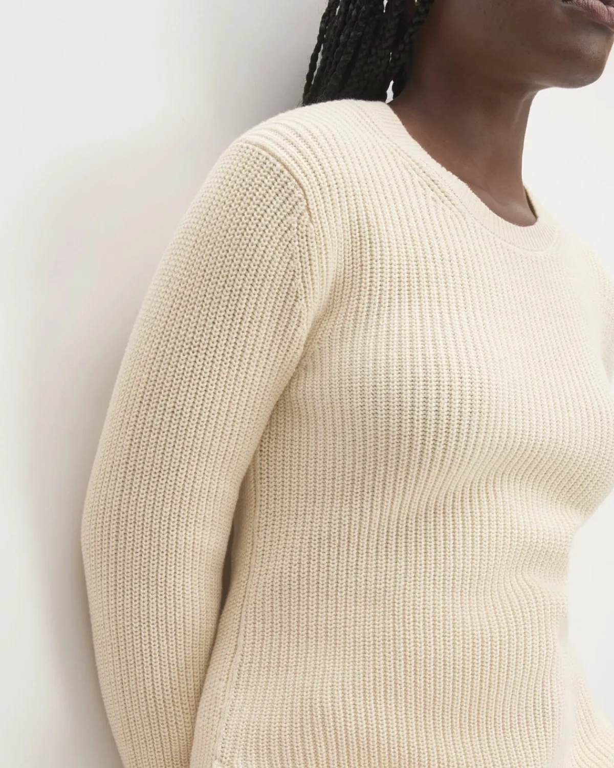 Everlane Sweaters|Crew Sweaters*The Organic Cotton Slim Crew Sweater Canvas