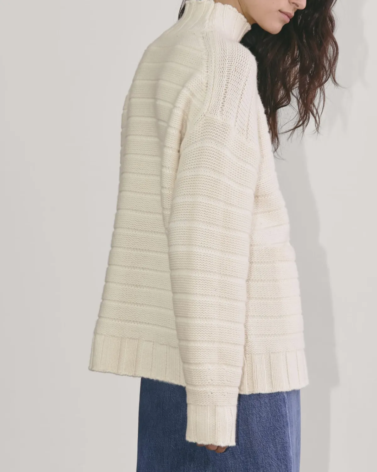Everlane Sweaters|Turtleneck Sweaters*The Oversized Turtleneck in Luxe Merino Bone