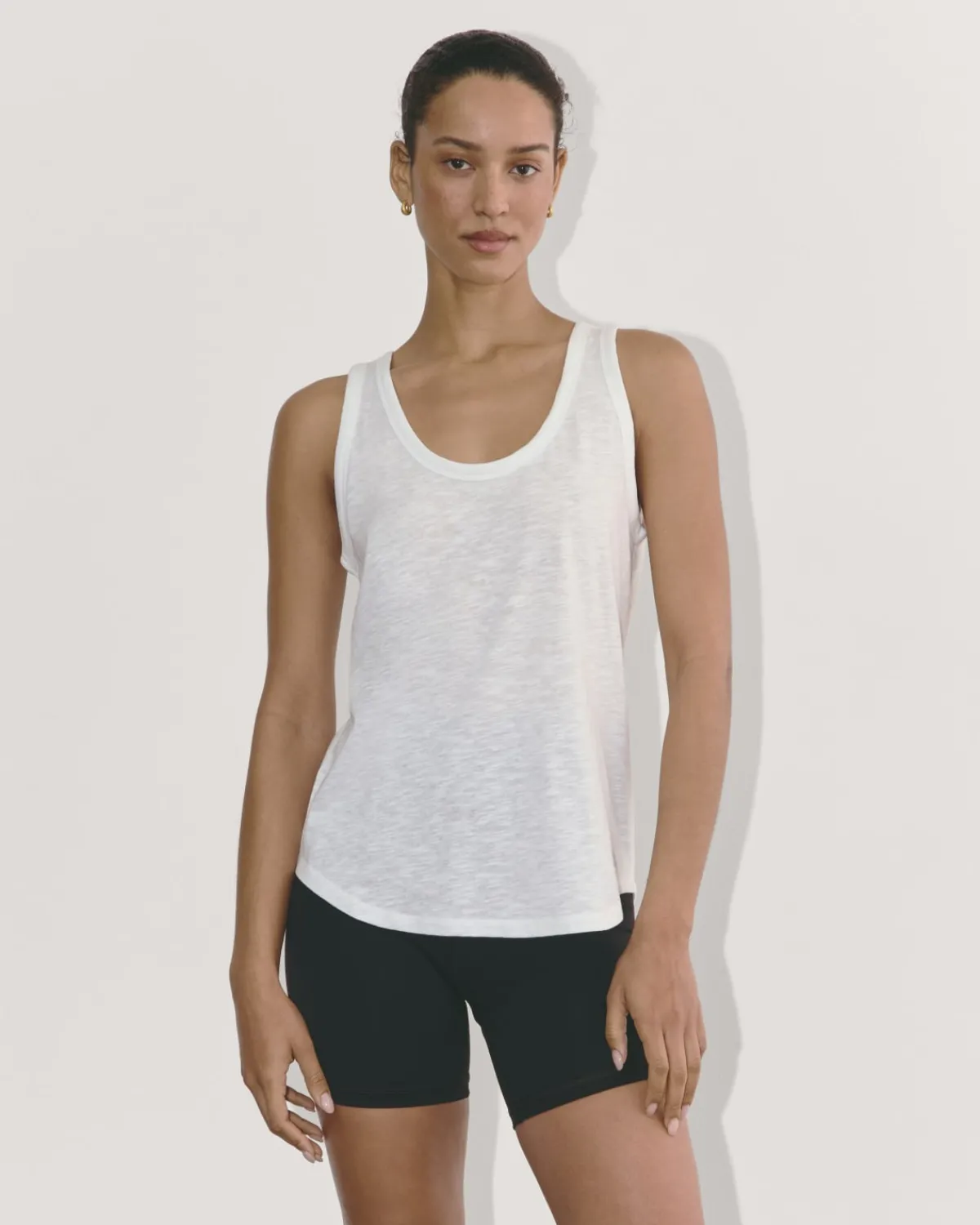 Everlane Loungewear|Tees*The Perform Tank Heathered Grey / Olive