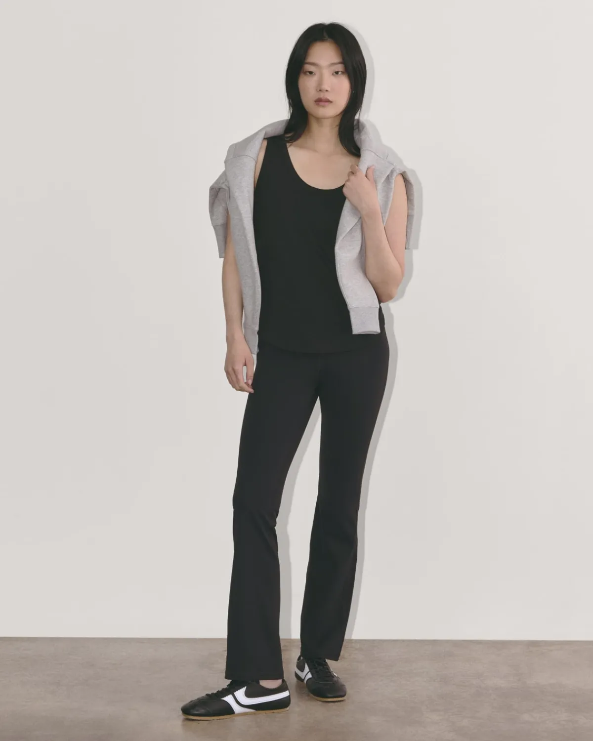 Everlane Loungewear|Tees*The Perform Tank Heathered Grey / Olive