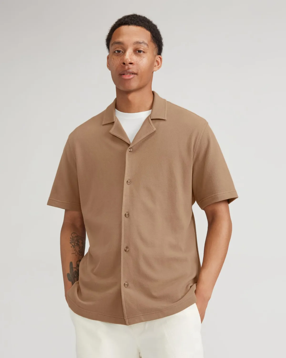 Everlane Shirts|Short Sleeve Shirts*The Pique Short-Sleeve Shirt