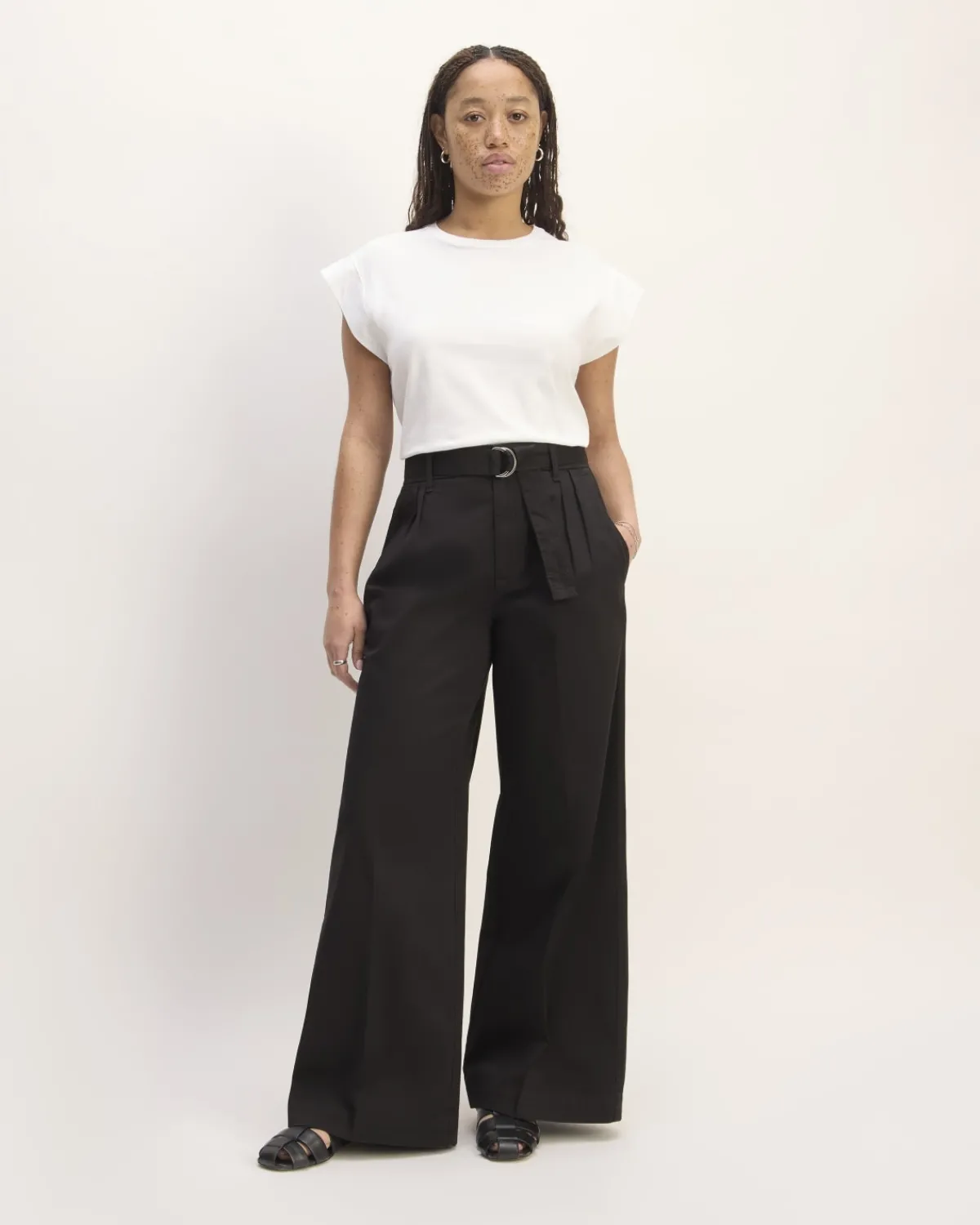 Everlane Pants|Wide-Leg Pants*The Pleated Wide-Leg Chino