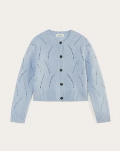 Everlane Sweaters|Crew Sweaters*The Pointelle Cardigan in Cloud