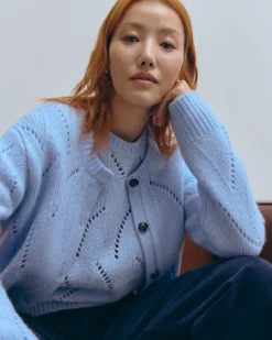 Everlane Sweaters|Crew Sweaters*The Pointelle Cardigan in Cloud